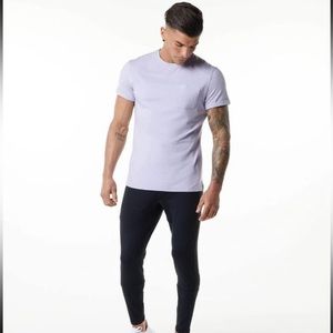 Alphalete Evo Shirts Lilac and White
